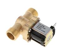 Zambuph 1 Way Normally Closed Electric Solenoid Valve Benefits Efficient Pressure Regulation and Prevents Dry Burn Issues Normally Closed Water Solenoid Valve, Golden, DC220V Inlet