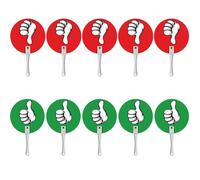 Zambuph 10pieces Handheld Paddle Set Classroom Voting Paddles For Interactive Learning ABS Supplies And Auction Signs