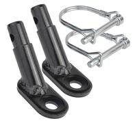 Zambuph 2 Pieces Bicycle Trailer Coupler Angled Elbow Attachment Hitch Children Linker Portable Reusable Connector