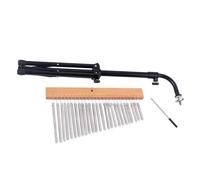 Zambuph 25-Tone Adult Chime Sound Percussion Instrument Black Pole Stable Bar Chimes Child Enjoying Music Table Desk Decorations