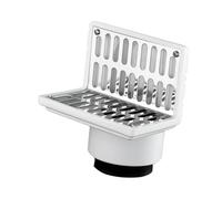 Zambuph 304 Stainless Steel Side Floor Drain Shower Bathroom Side Drain Emphasizes Durability And Fast Water Management Solutions Floor Backflow Preventer Shower, White, 75mm