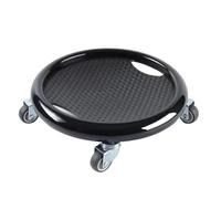 Zambuph 360° Silent Four-wheel Abdominal Fitness Slide Disc For Effective Muscle ABS Healthy Abdominal Disc Small In Size, black