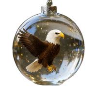 Zambuph 3D Christmastree Ornament Reusable Xmas Christmas Ornaments Lightweight Acrylic Ideal for Decorating Festival Cabinet, eagle