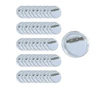 Zambuph 50piece 58mm Blank Button Badge Parts Set Made of,Clear,44mm