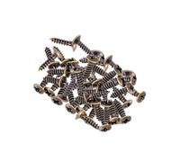 Zambuph 50piece Musical Instrument Accessories Metal Screws For Electric Guitar Pickguards And Bass Scratch Plates Lightweight, Bronze 3x12mm, 50 pcs