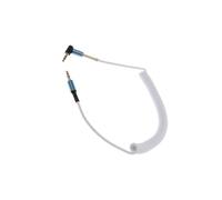 Zambuph 5mm Cable Cord Coiled Right Angle Extension Cord Length Adjusts 42cm To 8m For Flexibility Amplified Speakers Audio Headphone Cable Extension Coiled