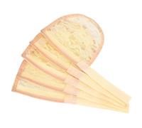 Zambuph 5pcs Hair Net for Flawless Ponytail Weaving Net Wig Caps Hair Accessories Making Base, cream color, length 19.2cm