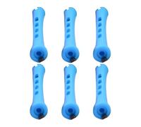 Zambuph 6 Pieces Hairdressing Roller Durability Bright Color Assorted Colors Hair Curler Magnetic Hairdress Curling Tools, 7 blue, 6Pcs