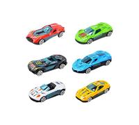Zambuph 6piece Kids Mini Car Toy 164 Alloy Racing Model With Pull-back Feature Multiple Colors And Multiple Styles Are Optional, 1