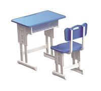 Zambuph Adjustable Mini Desk Accommodates Various Play Scenarios Range Of Heights Diverse Mini Doll Scenes While Chair Height Can Be Adjusted Between 6.8cm/2.68inch And 8cm/3.15inch , Blue