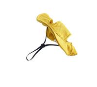 Zambuph Adjustable Pet Baseball Hat Cap Dogs With Ear Holes For Safety And Style During Outdoor Adventures Adjustable Drawstring Dog Hats Is Made Of Corduroy, Yellow, XS