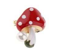 Zambuph Adorable Enamel Brooch Collection Unique Mushroom Decent Charming