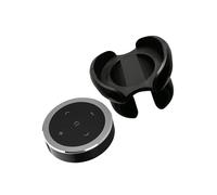 Zambuph Advanced Car Media Steering Wheel Remote Control Music Streaming Bluetooth Enabled, Silver with Bracket, 36x36x8.5mm