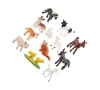 Zambuph Animal Models Simulation Farm Poultry Farm Cub Suits Teaching Aids Sand Table Decoration Plastic MaterialThe Forest Animal Doll Made Of Plastic Emulational Scene Sand Table Decoration Birthday