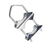 Zambuph Antenna Mast Clamp Double Pipe Mounting V Jaw Block With U Bolt Outside Home Antenna Durable And Reliable Hardware Assembly Mast To Mount Bracket Clamp Heavy Duty