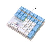 Zambuph Apayado Mechanical Keypad Real Mechanical Foraxis Body For Fast Accounting Input ABS K33 Numeric Keyboard, Blue blueaxis