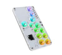 Zambuph Arcade Stick Customizable RGB Lighting Features Low Latency Silent Game Fighting Keyboard Compatible Switch Arcade Controller Street Fight