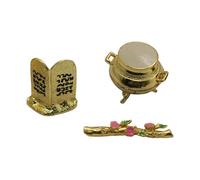 Zambuph Ark Of Covenant Decorative Temple Set With Aaron Rod Gift For Religious Occasions History Buffs And Collectors Mini Ark Of Covenant Model For Religious Gift