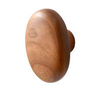 Zambuph Artistic Wall Mounted Coat Hook Wood Wall Mounted Coat Hook Rack Sturdy Unique Shape Impressively Beautiful Modern for Creative Living Room Handbag Scarf Towel, Oval, 6x4.2x4cm