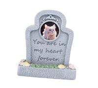 Zambuph Backyard Memorial Statue Resin Pet Tombstone Monument For Small Animals Grave Indoor Outdoor Headstones. Garden Pet Small Animal Monumen Grave Marker, Grey, Eternal