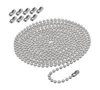 Zambuph Ball Bead Chain With 10 Metal Connectors Fix Broken Window Blind Vertical Shades Fix And Replace For Broken Window Blind Vertical Blinds 3 Meters Metal Bead Chain And Replace Parts