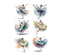 Zambuph Ballet Dancer Wall Decals Infuse Spaces with Character and Charm Cultivating Inspiration and Creativity in Rooms Ballet Dancer Wall Decals Girls Women Room Decor