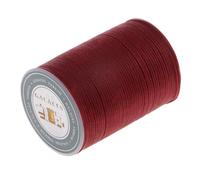 Zambuph Beading Cords Threads Heavy Duty Waxed Polyester Sewing Thread Strong Quilting Thread Exceptional Tool for Crafts and Embroidery DIY Jewelry Making Cords Wire, Wine Red, 90 Meters