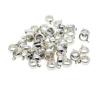 Zambuph Beautiful Vintage Jewelry Bracelets Beads Charm Bracelets Spacers Decorative Hanger Beads DIY Charms Essentials Vintage Style Hanger Bail Circle Shaped DIY Accessories For Necklace