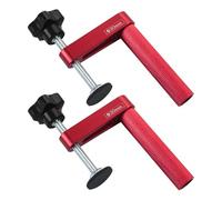 Zambuph Benchtop Clamp Woodworking Hold Down Clamp Ensuring Workpiece Stays Firmly in Place Wood Working Hand Tool Jig Guide Straight Hole Sanding Dog Hole Desktop Quick Acting