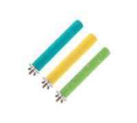 Zambuph Bird Perch Stand Cockatoos Fun And Exercise Perch Designed To Birds Stay Active And Engaged Bird Pole Is Made Of Wood Pet Parrots Stand Toy Pole