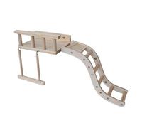 Zambuph Birdcage Climbing Toys Parrot Bird Supplies Set Features Safe And Durable Wood For Engaging Playtime With Various Bird Species Wooden Platform Rope Hanging Practicing Parakeet