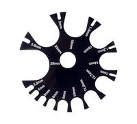 Zambuph Body Gauge Measurement Tool Precise Ear Measurement Wheel Easy Belly Tongue Barbell Acrylic Durable Durable And Have Long Service Time. Clearly Marked
