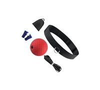Zambuph Boxing Ball Headband Set For Kids Adults Adjustable Head Band Fun Exercise While Developing Hand Eye Coordination Skills Adjustable Head Band Boxing Ball Game Exercise, Red, 43x3cm