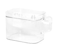 Zambuph Breathable Hamster Travel Cage Portable Lightweight Handheld Carrier With Water Bottle And Ice Storage Box Combined Clear Pets Travel Carrier With, No Handle Type, 16.5x12x12.5cm