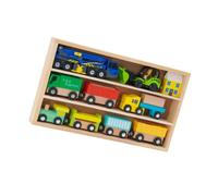 Zambuph Building Blocks Stacking Train Toys Set Wooden Train Cars For Boys Girls Educational Fun Experience Gift Toy For Boys Educational Kids Wooden