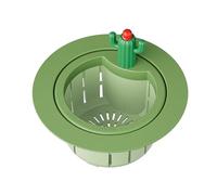 Zambuph Cactus Sink Filter Screen Even Small Residues Removed No Blockage Pressing To Open Lid Is More Convenient Easy To Clean, green type+2