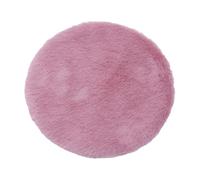Zambuph Carpet Mat Round Plush Rug Accessory For 112 Scale Dollhouse Kitchen Pretend Party Scenes Dollhouse Decoration Accessory For Doll House Kitchen Pretend Party Accessories Toys , Pink , Round
