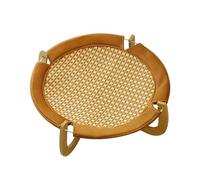 Zambuph Cat Hammock Bed Wooden Breathable Elevated Best For Small Animals Like Kittens And Bunnies Cat Hammock Bed Is Designed In Round Shape And Hangs In Air