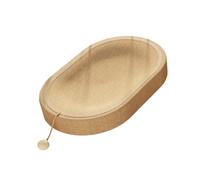 Zambuph Cat Scratch Pad Interactive Features Oval Cat Scratch Bed Lounge Comfort Space For Cats Which Is Comfortable To Corrugated Lounge Bed For Indoor And Outdoor