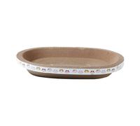 Zambuph Cat Scratcher Corrugated Mat Furniture Protector Blends Style Comfort And Practical For Every Cat Or Other Furniture. Oval Cardboard Scratcher Is Place For Rest And Play