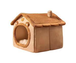 Zambuph Cat Sleeping Nest Bed And Pet Cave Tent Washable Creating Cozy Space With Non Slip Bottom Stability Assurance Non Slip Bottom Dog Cat Nest For Small Dogs Puppy, 45x40x45cm