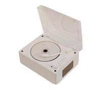 Zambuph Cd Player Bluetooth With Built-in Lithium Battery For Wireless Listening Portable Cd Player ABS Portable, white