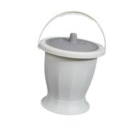 Zambuph Chamber Pot Urinal Jug with Lid Optimal Comfort Solution Bedside By Seniors Sealed Cover to Isolate Odors Portable Toilet Urinal Night Urine Jug and, White with Ring