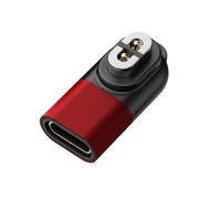 Zambuph Charger Converter For Aftershokz Designed For OpenRun Pro/Mini ABS Magnetic Charger Converter Usb C Adapter For Shokz, Red