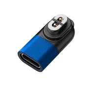 Zambuph Charger Converter For Aftershokz Designed For OpenRun Pro/Mini ABS Magnetic Charger Converter Usb C Adapter For Shokz, Blue
