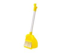 Zambuph Children Housekeeping Cleaning Tools Includes Broom And Dustpan Set Sized For Little Hands And Learning Kids Cleaning Set Housekeeping Play Playhouse, yellow, 17x62cm