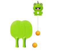 Zambuph Childrens Indoor Games Portable Table Tennis Training Kit For Kids ABS Table Tennis Training Games Sturdy Made Of PP, 2 balls 2 beat