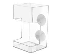 Zambuph Construction Fish Feeder Acrylic Provides Safe Healthy Feeding Environment For Pet Fish Efficiently Keeping Tank Clean Acrylic Feeder Aquarium Tank Feeding Dish Suction, Cuboid