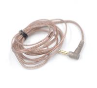 Zambuph Copper Core Earphone Cable Universal Fast Transmission 3.5mm/0.75mm Woven HiFi In-ear Upgrading Wire Cord Accessories, Black C with Mic