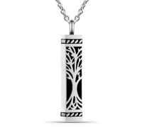 Zambuph Cremation Jewelry For Ashes Distinct Necklace For Ashes | Wear Durable Necklace Daily As Symbol Of Rebirth And Hope While Keeping Cherished Memories Close